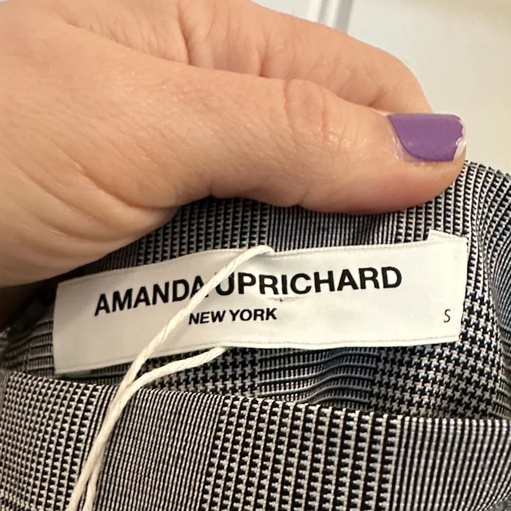 Amanda Uprichard Mercy Skort Romper in Business Plaid - Picture 5 of 10